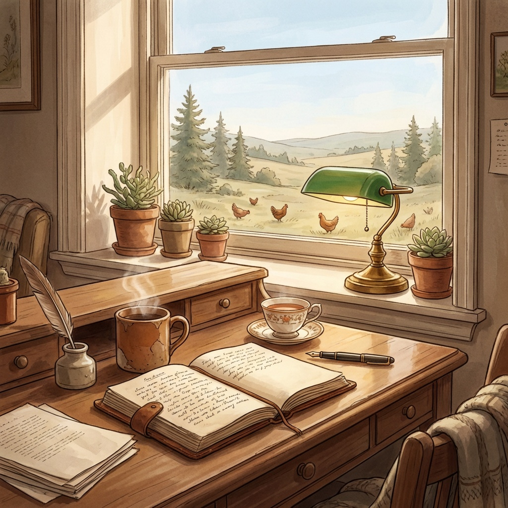 T.S. Wicklow writing desk